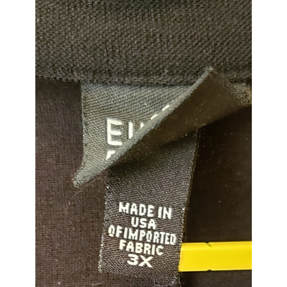 Eileen Fisher Womens Black Full Zip Stretch Jacket Size 3X Pockets Classic - Picture 6 of 11